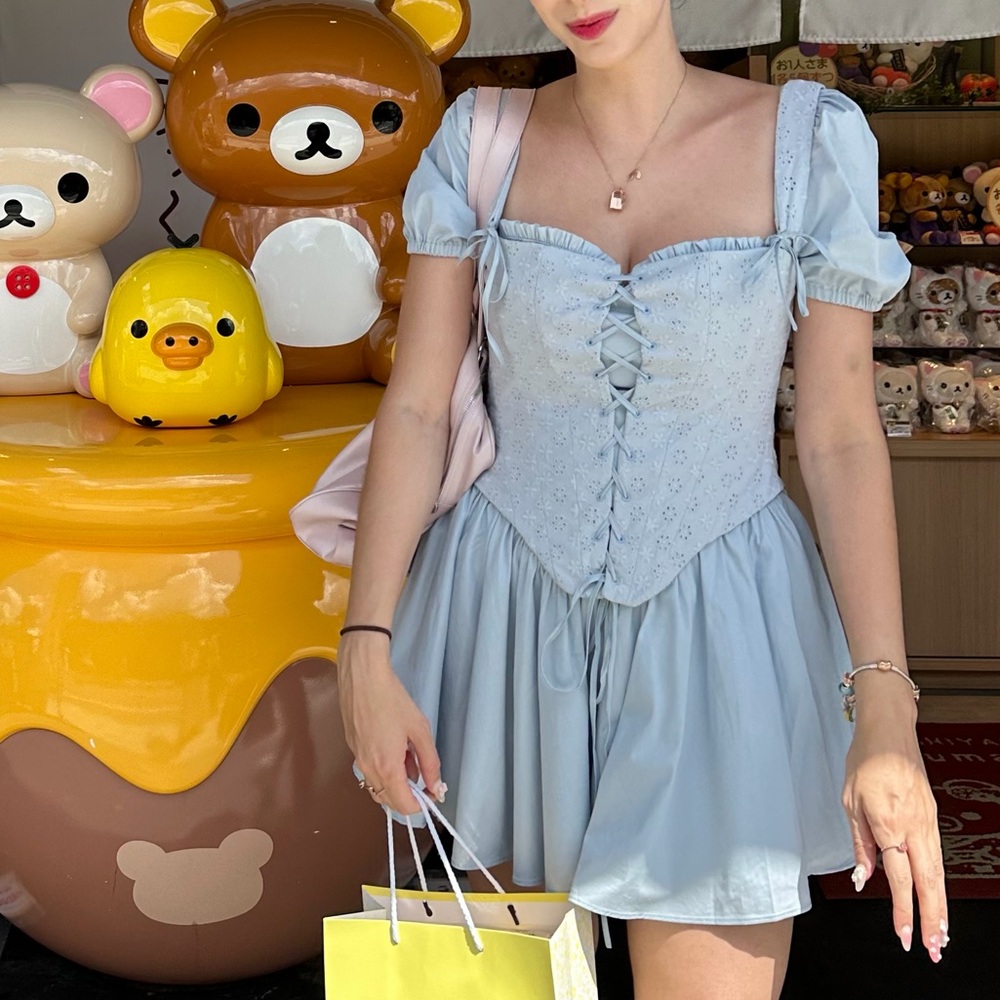 House of CB Broderie Anglaise Corset Bodice Mini dress
Size Medium - Picture 4 of 12